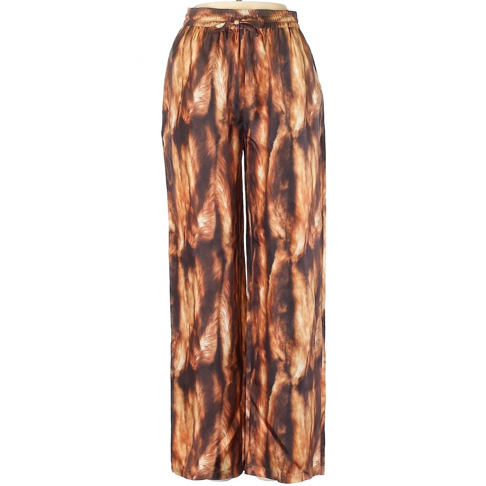 OPENING CEREMONY Natural Print Silk Pajama Pants